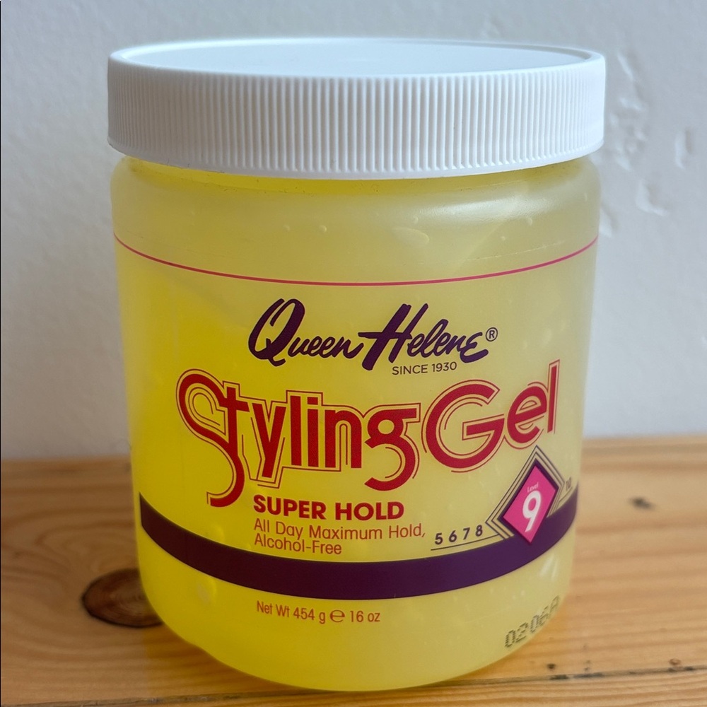 Queen Helene Hair Styling Gel Super Hold, Alcohol-Free & Quick Drying, 16oz